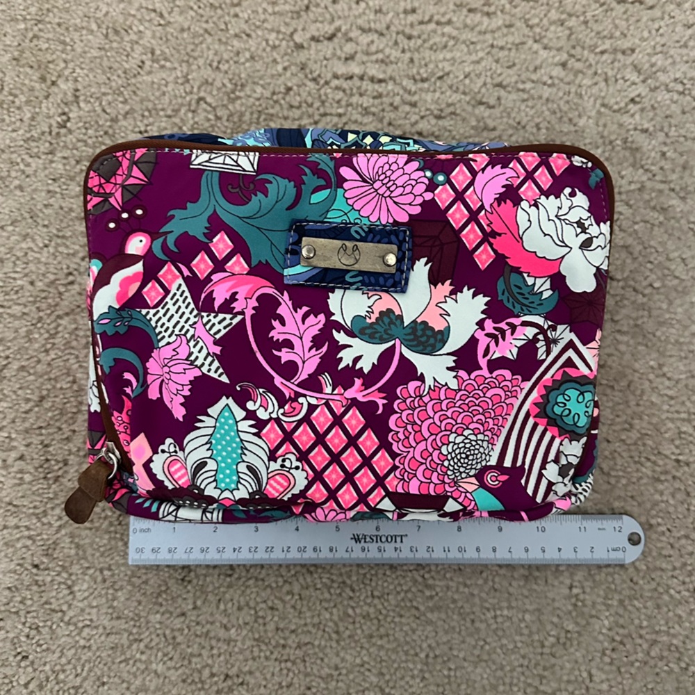 Maaji Large‎ Cosmetic Make-up Travel Bag - 2 Zipper Compartments VGUC - Picture 10 of 12
